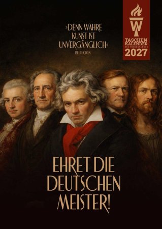 NEU - vorbestellen: Taschenkalender des Widerstandes 2027 - "Ehret die Deutschen Meister!"